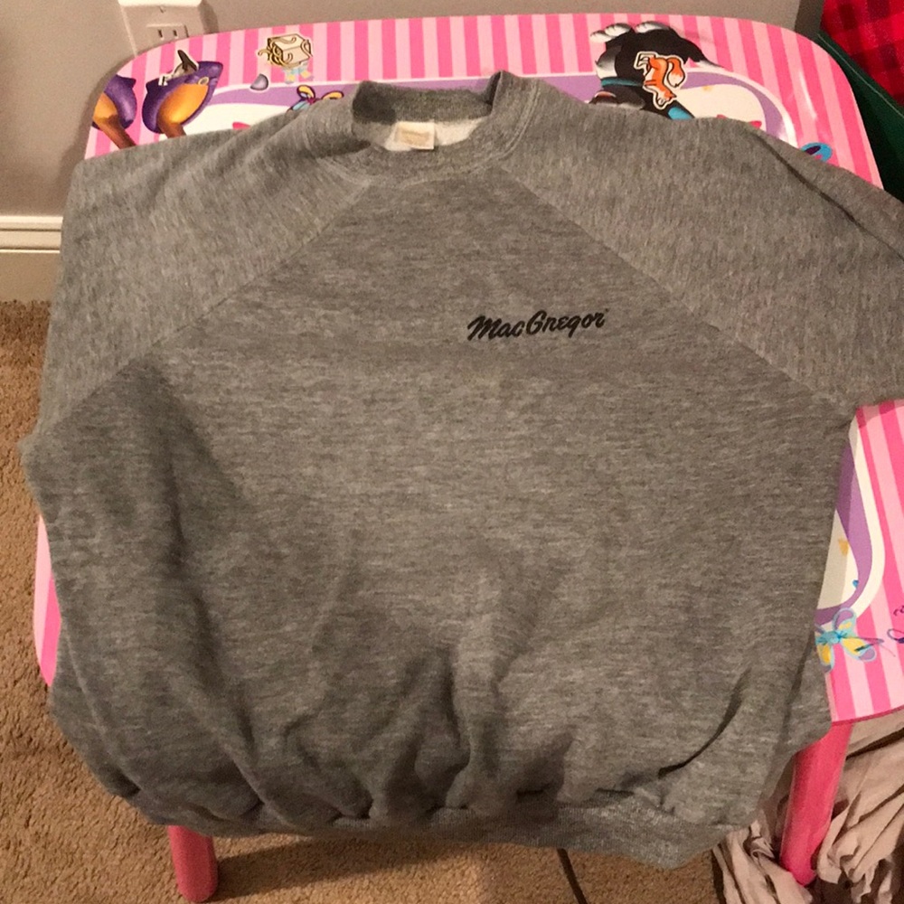 MacGregor Vtg tri blend rayon raglan sweatshirt